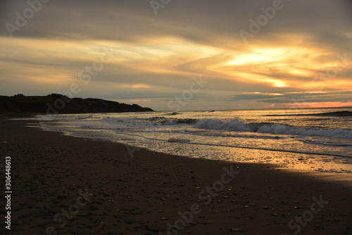 Sunset on Sandy Beach
