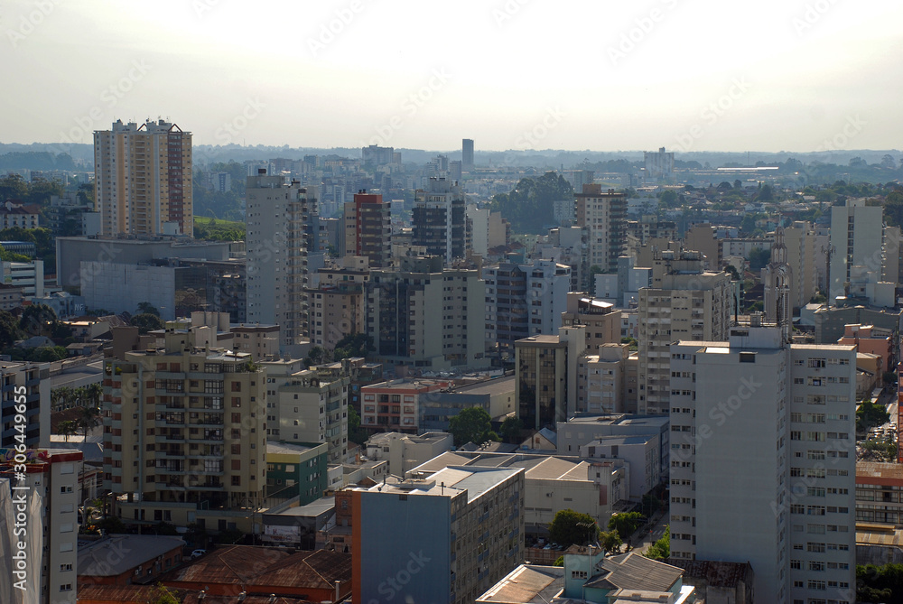 Aerial view of Caxias do Sul, Rio Grande do Sul, Brazil