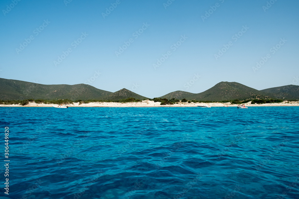 Spiaggia Porto Zafferano Cala Sardegna Sardinia Teulada Stock Photo | Adobe  Stock
