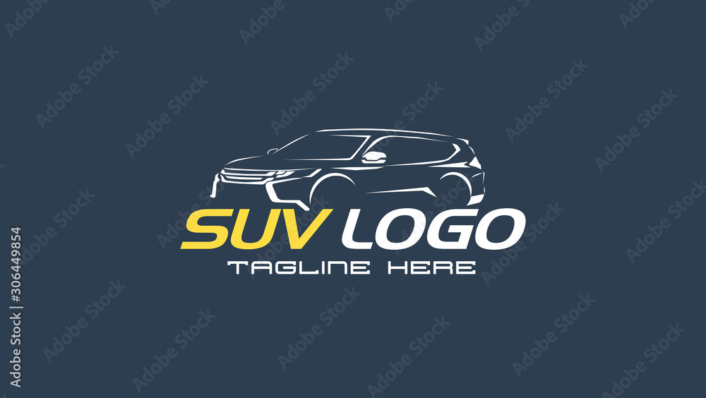 SUV Car Logo Vector Illustration Stock Vector Adobe Stock