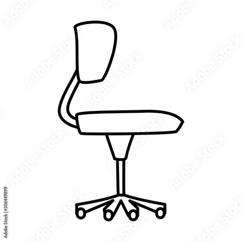 office chair with white background