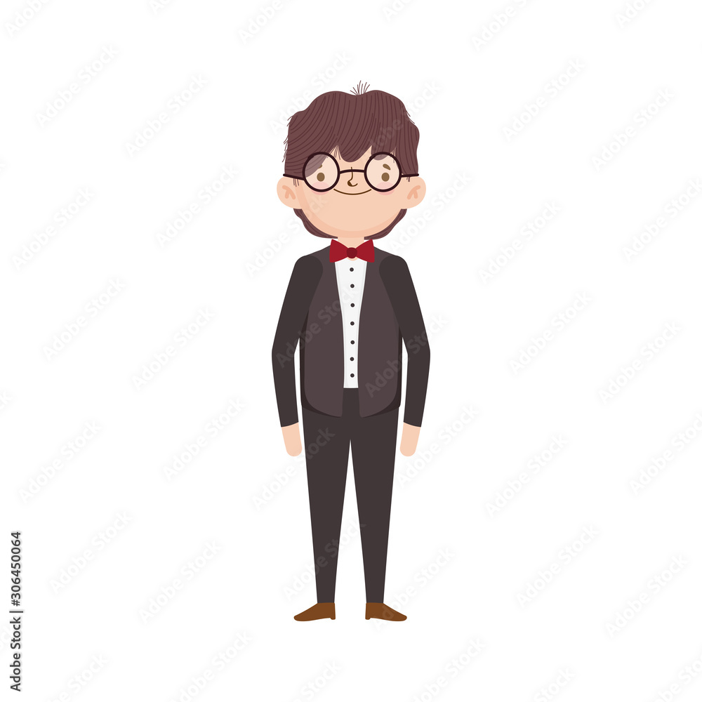 wedding groom man cartoon character in suit wedding groom man cartoon character in suit