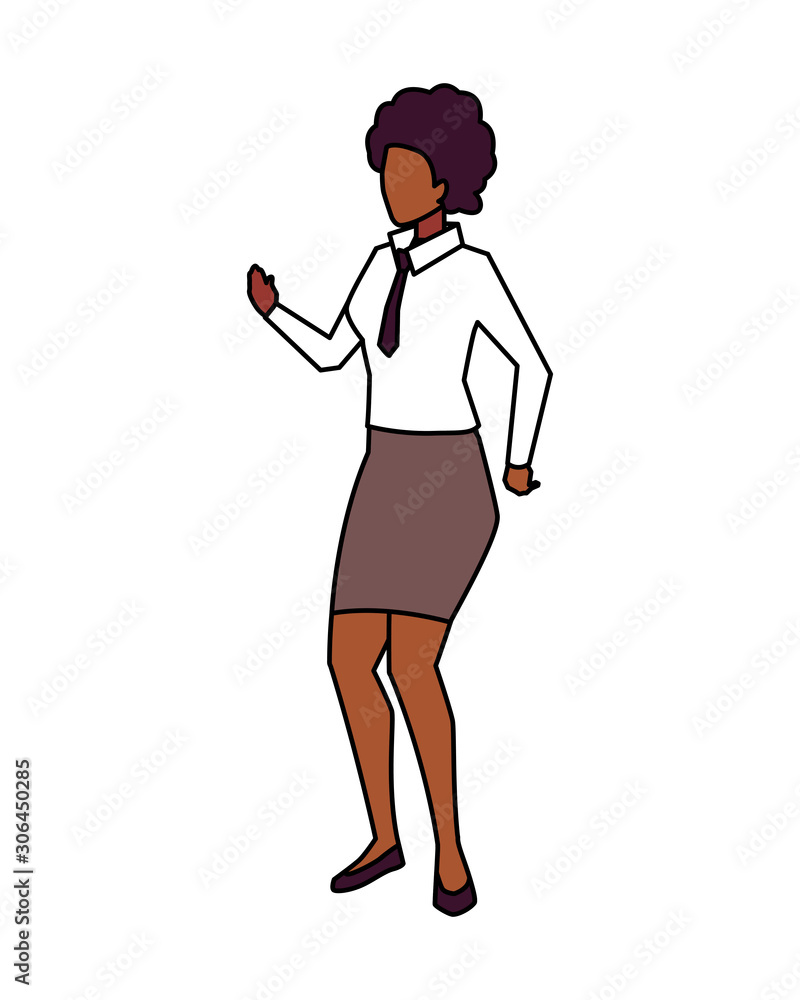 businesswoman standing on white background businesswoman standing on white background