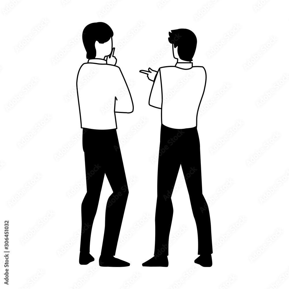 businessmen with standing on white background businessmen with standing on white background