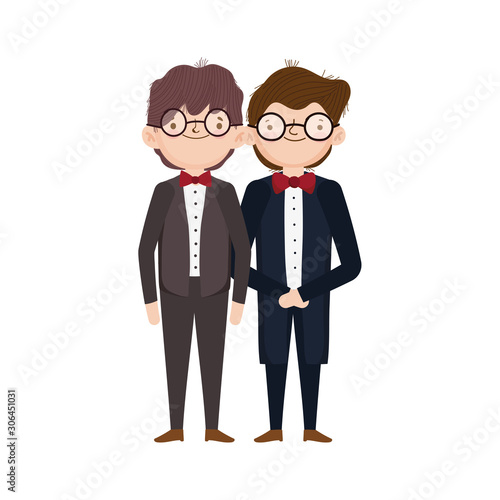 wedding groom men character cartoon
