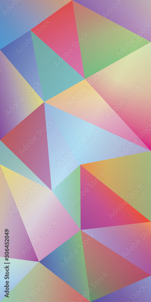 Fototapeta premium Colorful abstract paint background with triangles