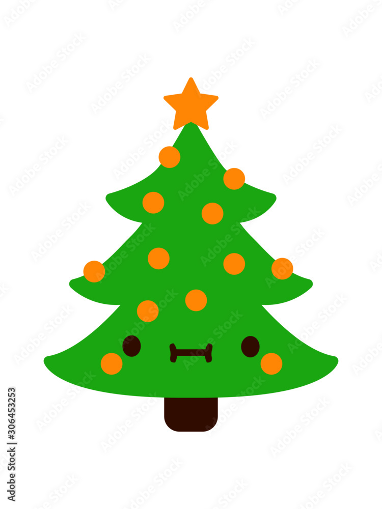Weihnachtsbaum mit Gesicht Weihnachtsbaum mit Gesicht