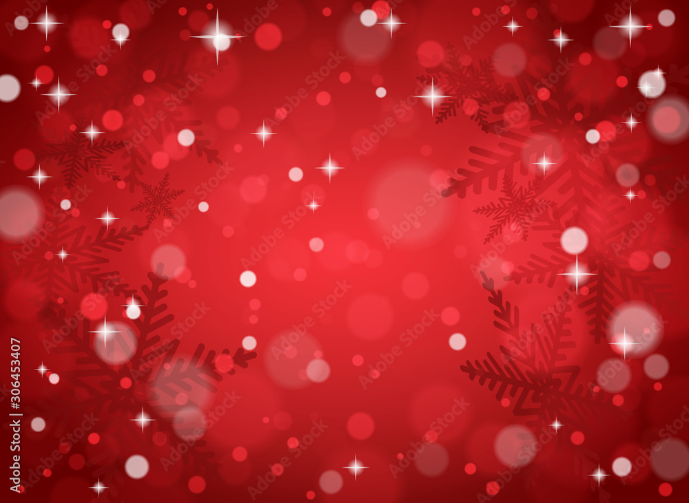 Christmas snowflakes on red background. Vector illustration. Christmas snowflakes on red background. Vector illustration.