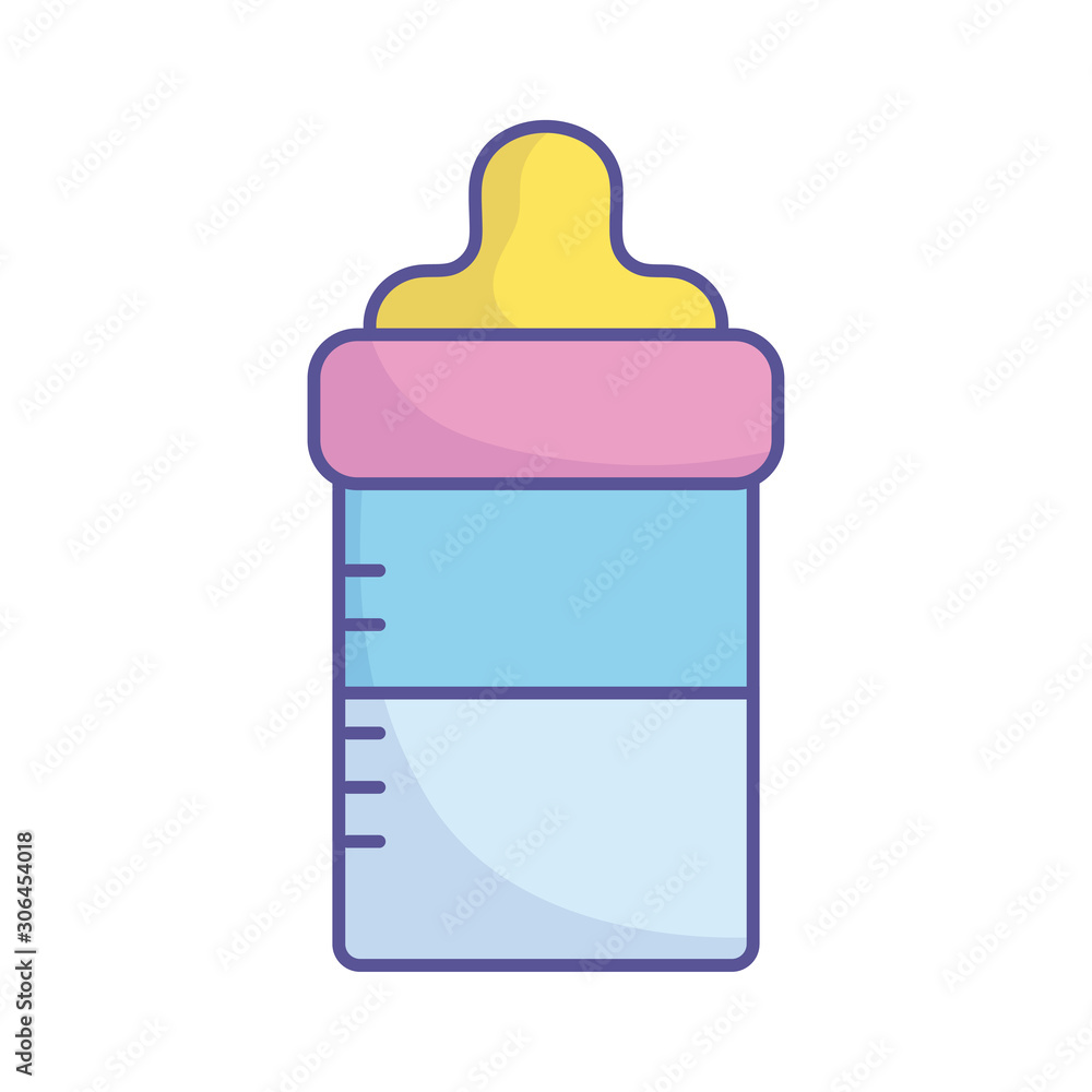 baby shower feeding bottle milk icon baby shower feeding bottle milk icon