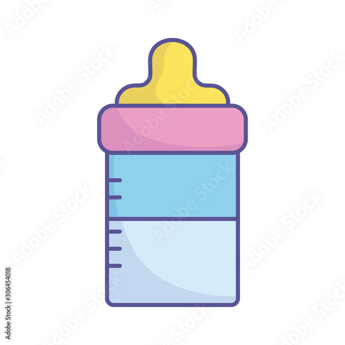 baby shower feeding bottle milk icon
