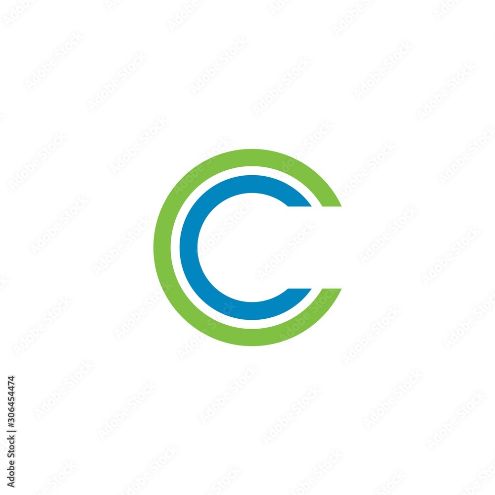 Logo c letter monogram combination cc mark simple template Logo c letter monogram combination cc mark simple template