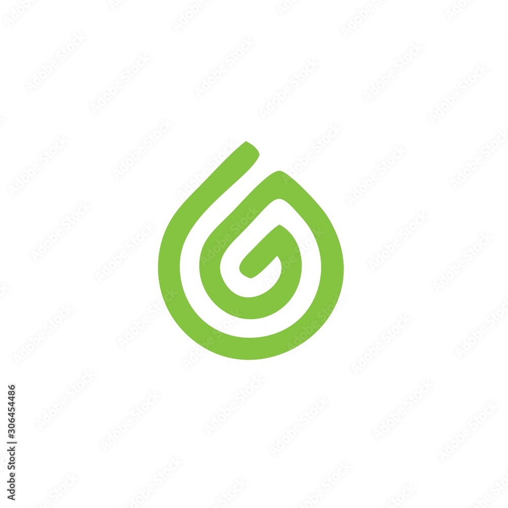 Modern G letter green eco concept company logo vector template Modern G letter green eco concept company logo vector template