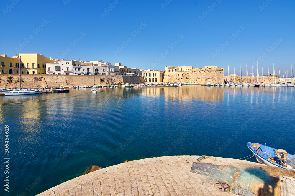 Panoramic View Of Gallipoli Harbour And Medieval Castle
