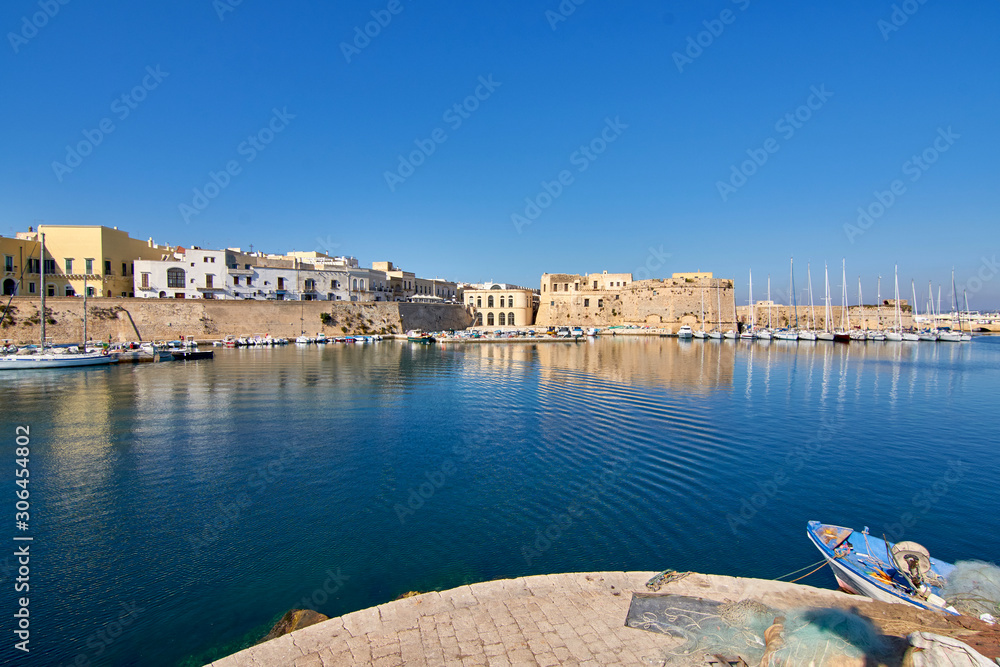 Panoramic View Of Gallipoli Harbour And Medieval Castle