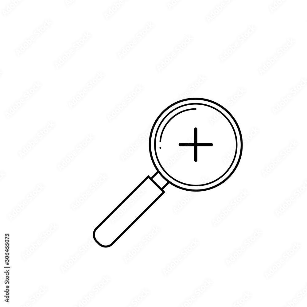 magnify search icon vector design template