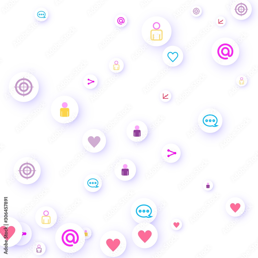 Social media marketing, Communication concept. Social media marketing, Communication concept.