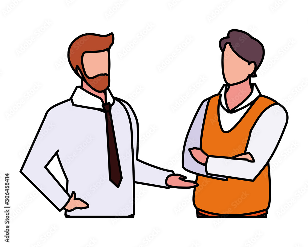 cute businessmen with various views and poses cute businessmen with various views and poses