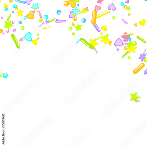 Sprinkles grainy. Cupcake dessert bakery confetti