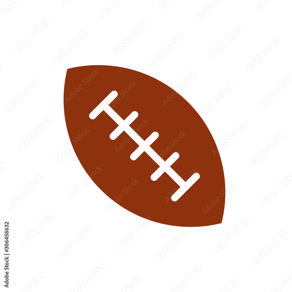 American football icon vector design template on white background American football icon vector design template on white background