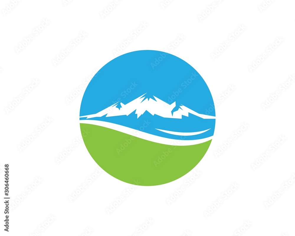 High Mountain icon Logo vector illustration design High Mountain icon Logo vector illustration design
