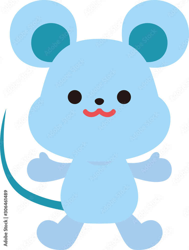 vector illustration of a mouse