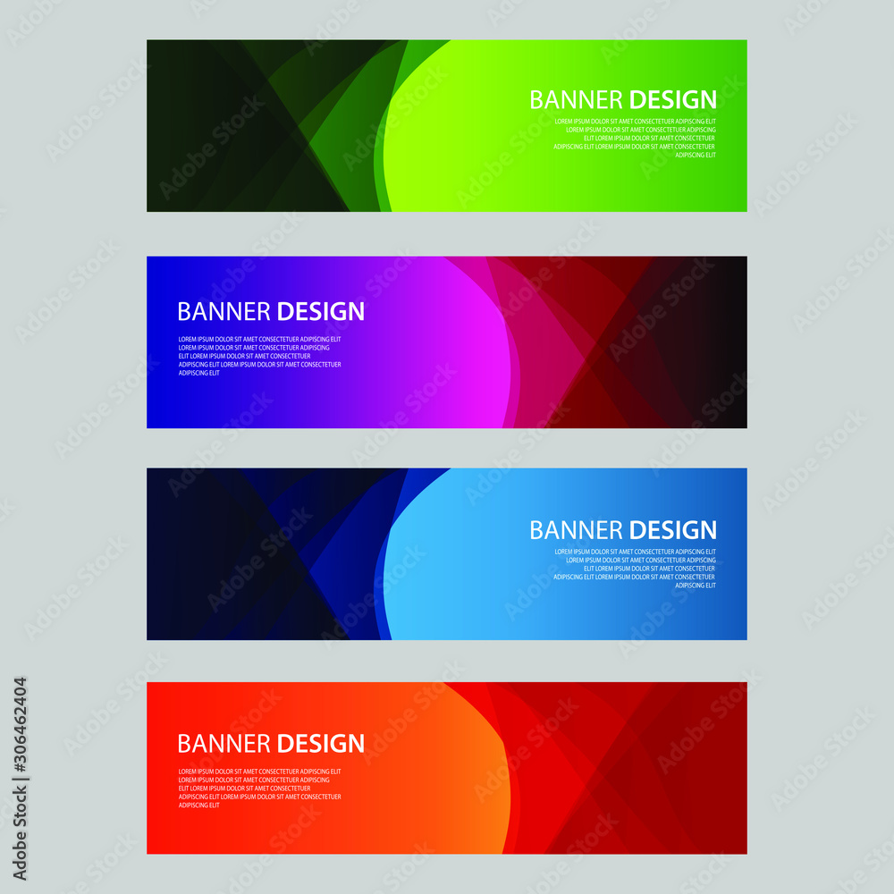 Vector Abstract design banner web template Vector Abstract design banner web template