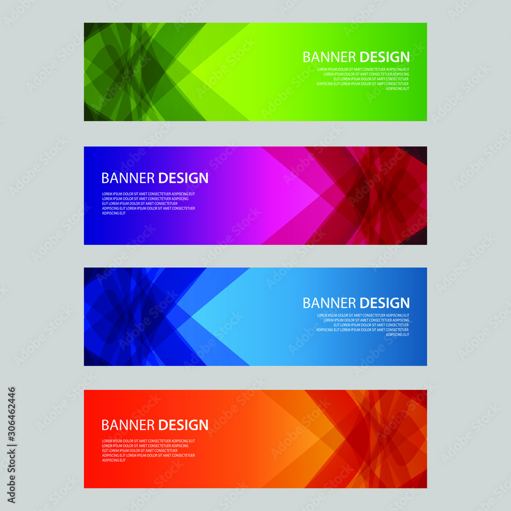 Fototapeta premium Vector Abstract design banner web template