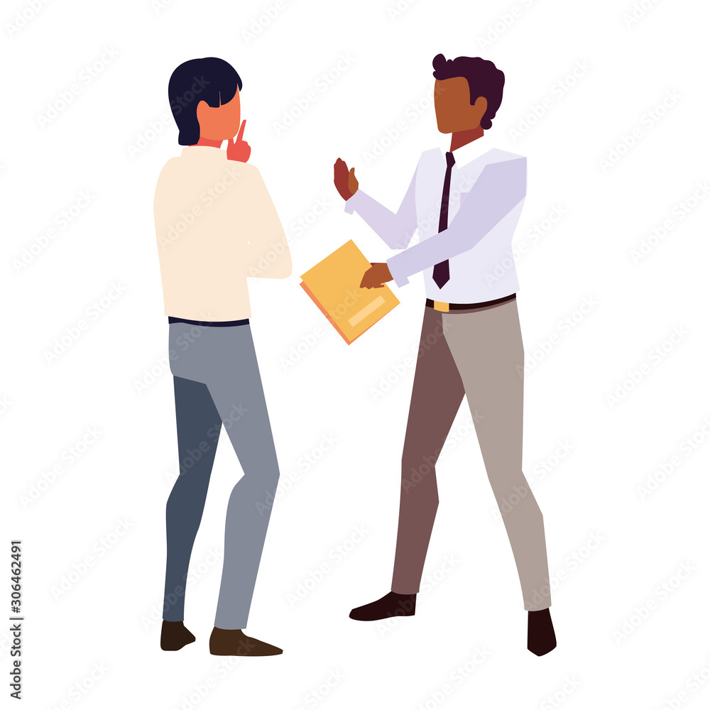 businessmen with standing on white background businessmen with standing on white background