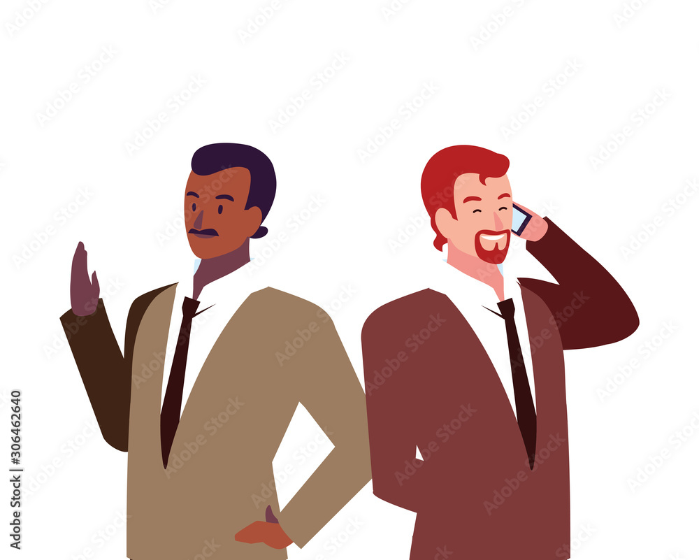 cute businessmen with various views, poses and gestures cute businessmen with various views, poses and gestures