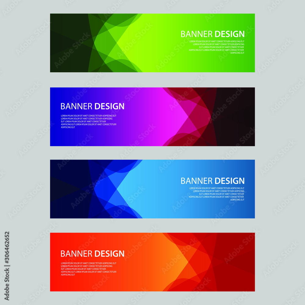 Vector Abstract design banner web template Vector Abstract design banner web template