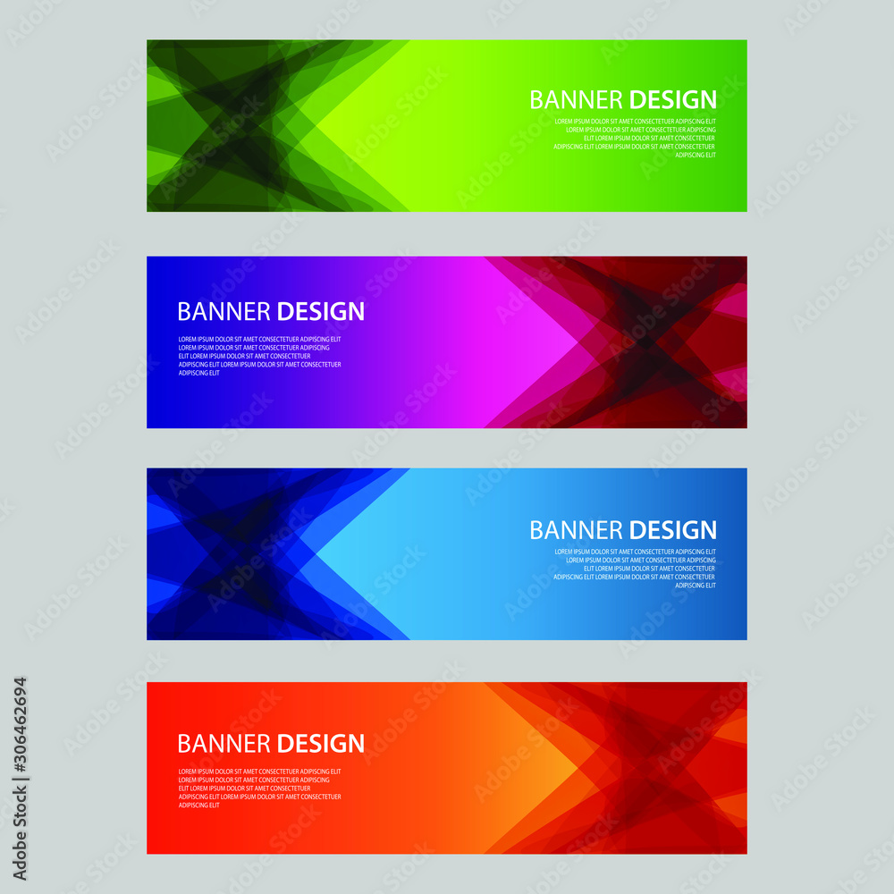 Vector Abstract design banner web template Vector Abstract design banner web template