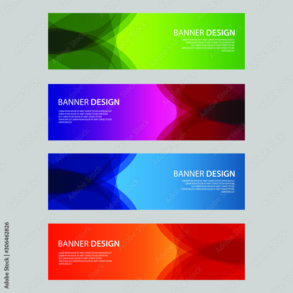 Fototapeta premium Vector Abstract design banner web template