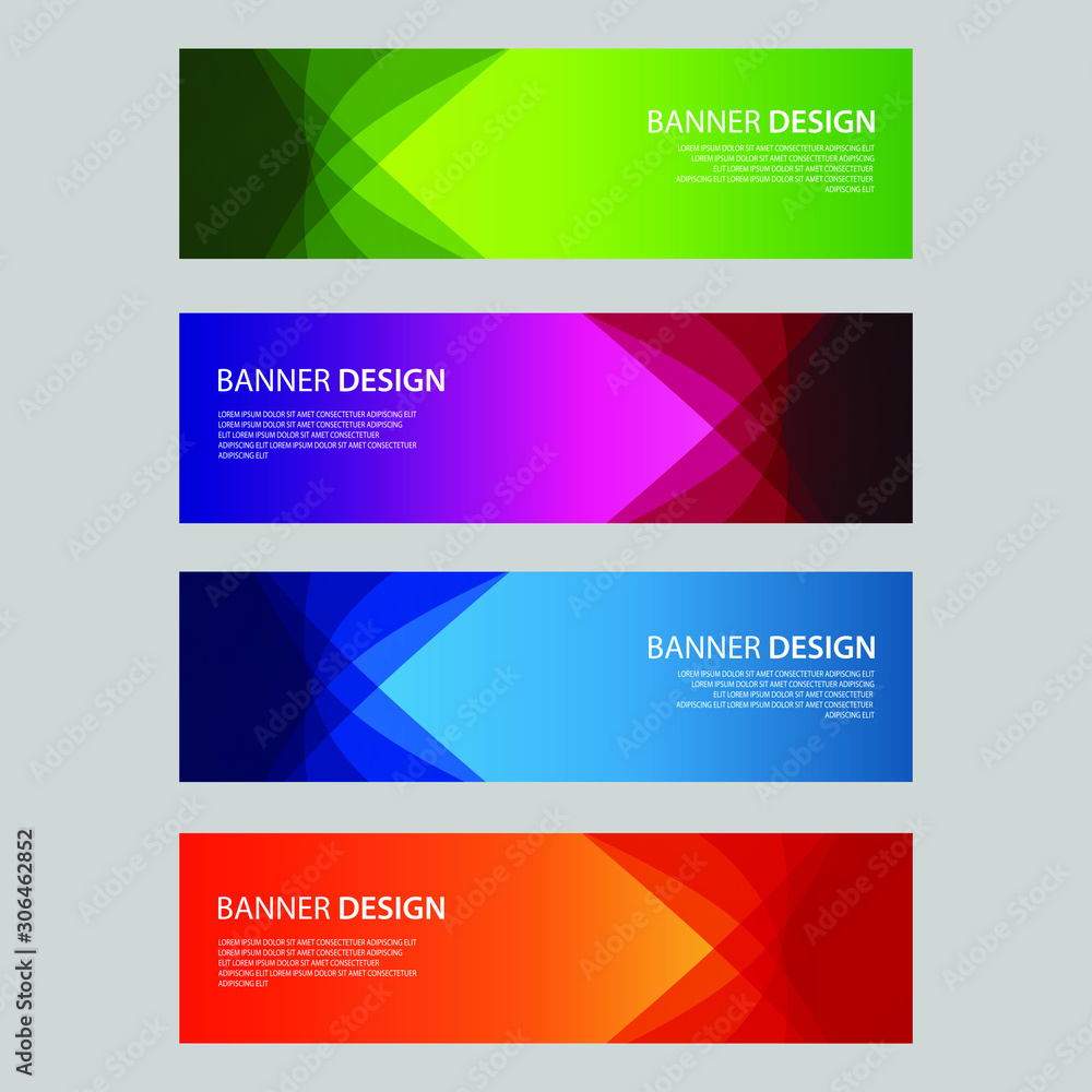 Vector Abstract design banner web template Vector Abstract design banner web template
