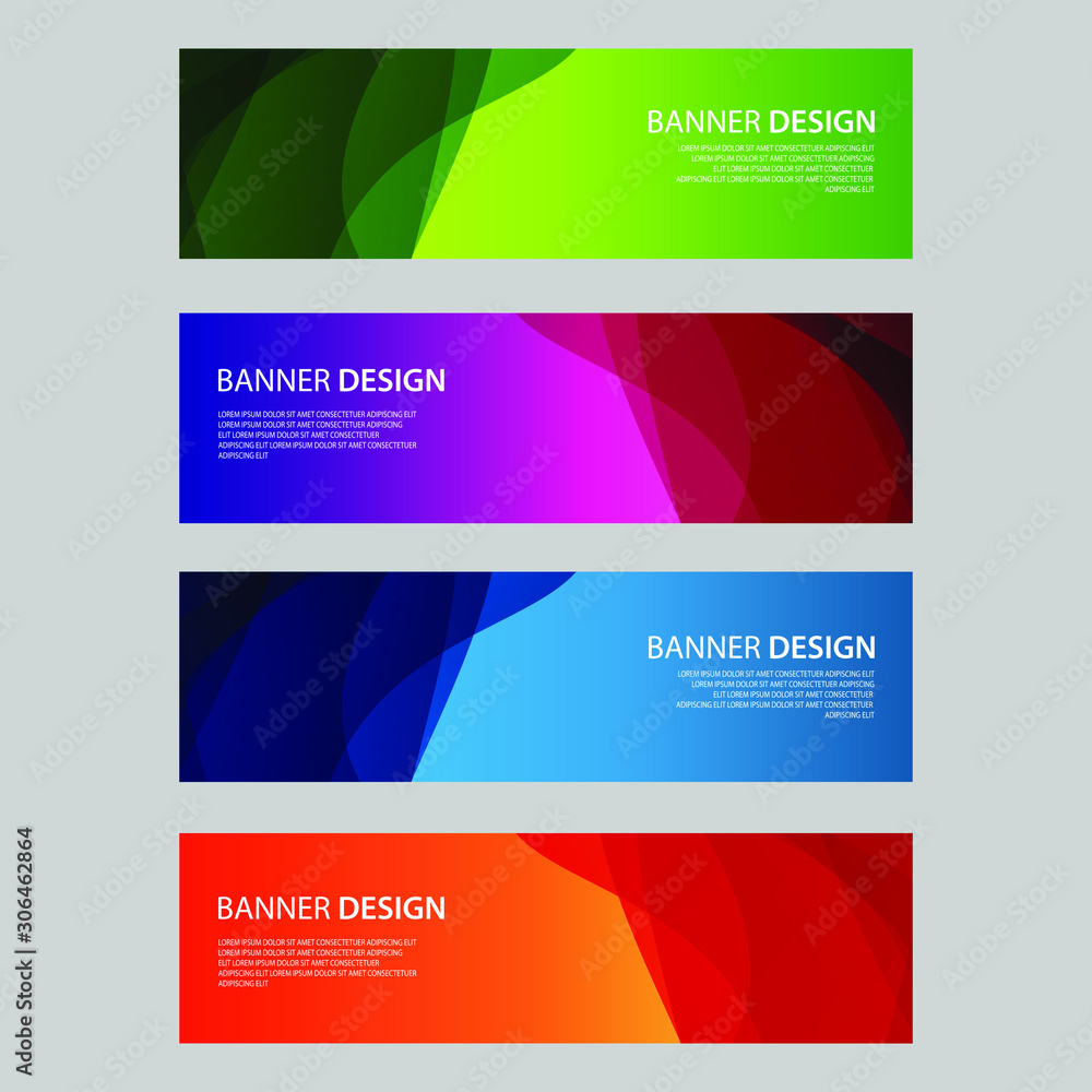 Fototapeta premium Vector Abstract design banner web template