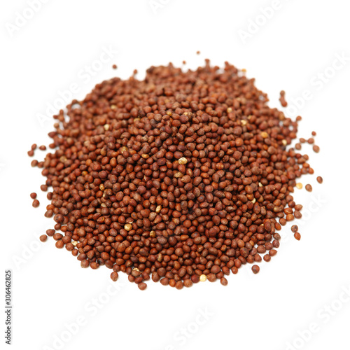 Perilla herb seed used in traditional,chinese herbal medicine over white background. Su zi. Fructus perillae frutescentis.
