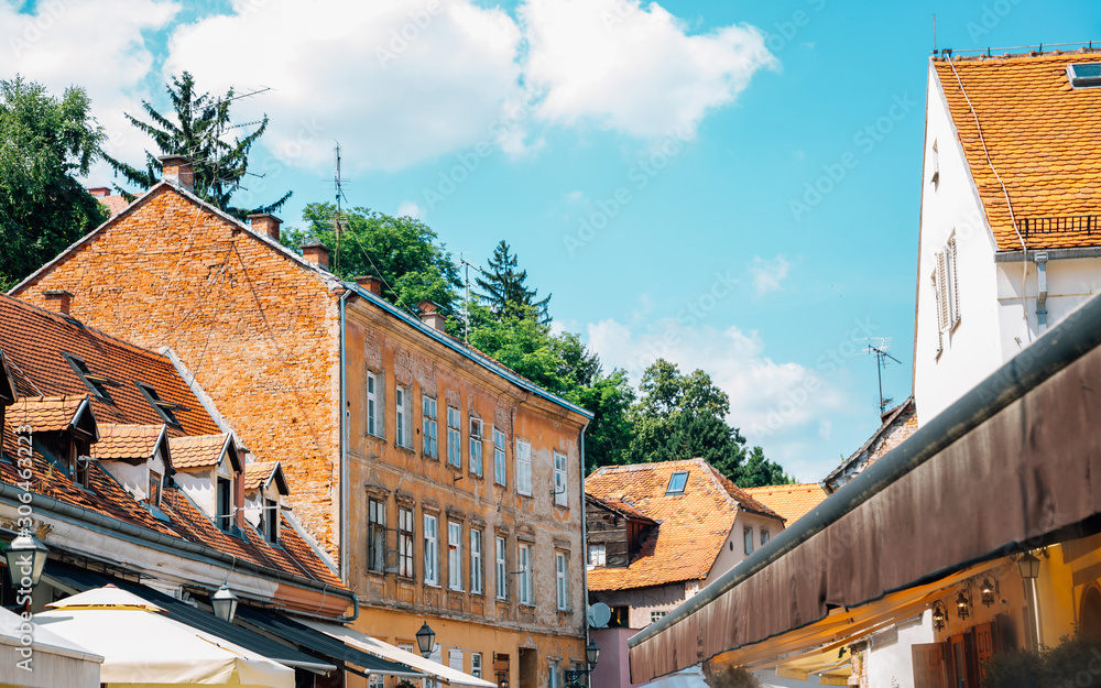 Ivana Tkalcica restaurant and cafe street in Zagreb, Croatia