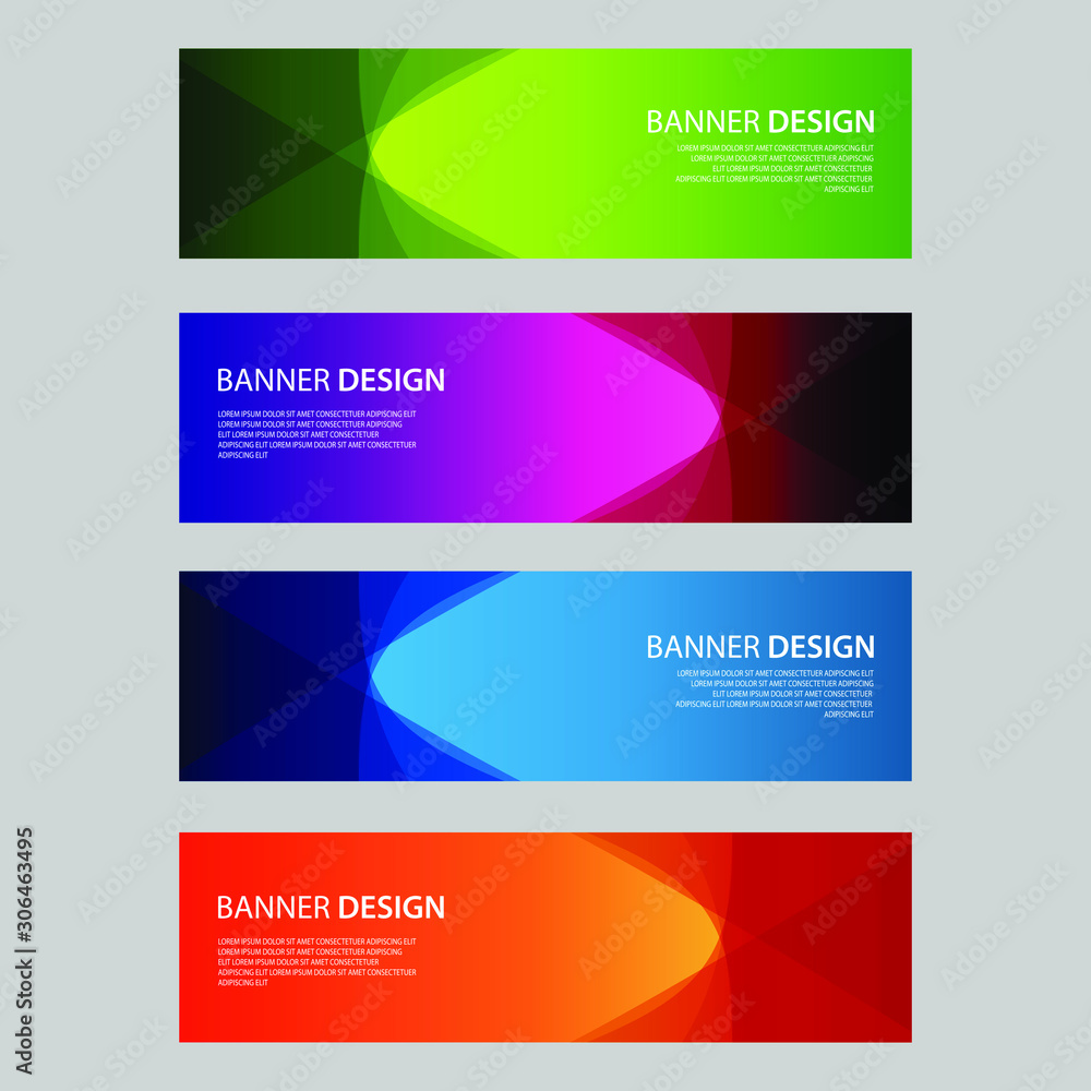 Vector Abstract design banner web template Vector Abstract design banner web template