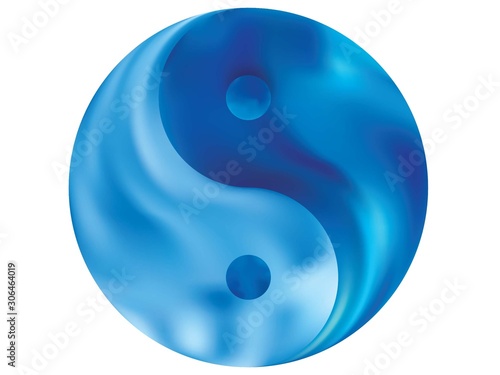 Smooth background in the form of yin yang.