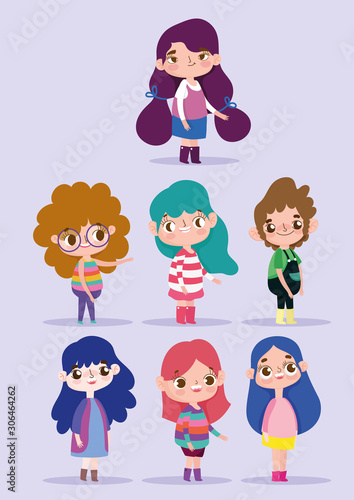 cartoon character animation little kids group
