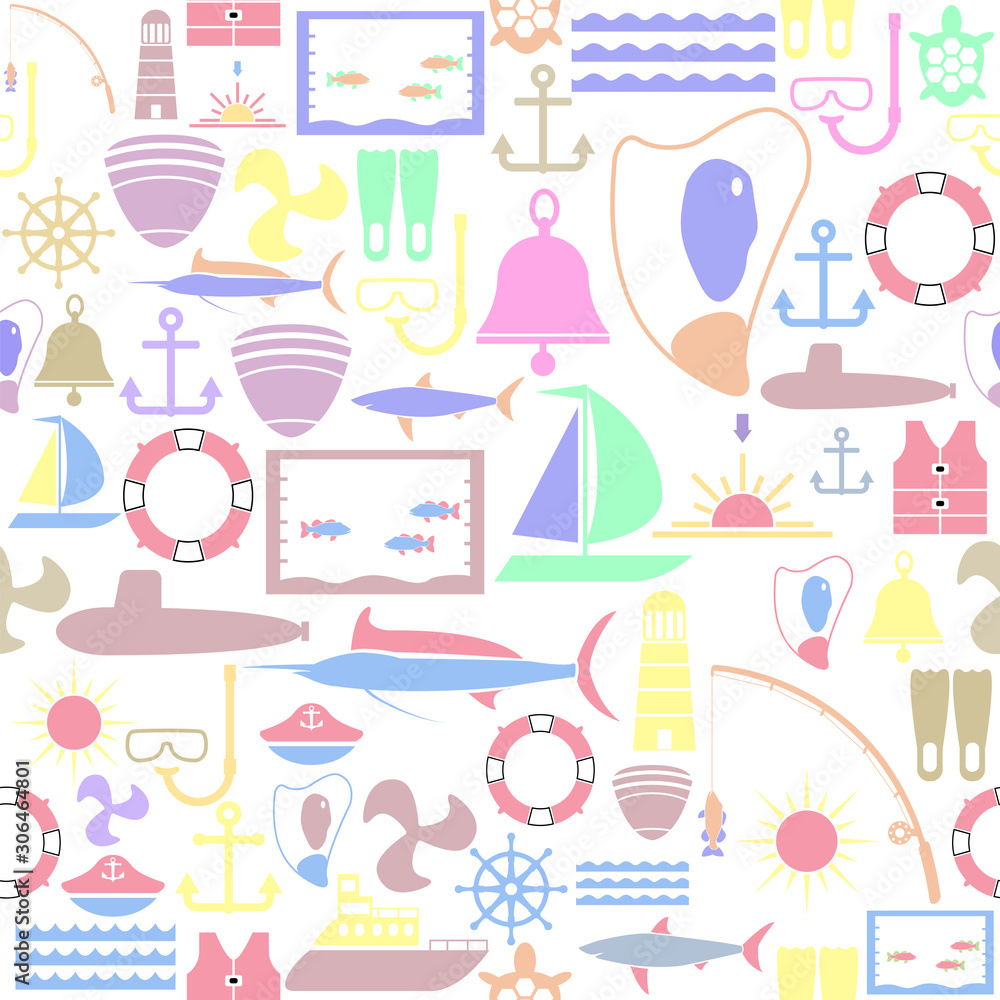 marine seamless pattern background icon. marine seamless pattern background icon.