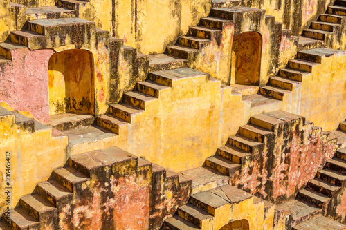The Panna Meena stepwell near the Amber Palace in Rajasthan, India