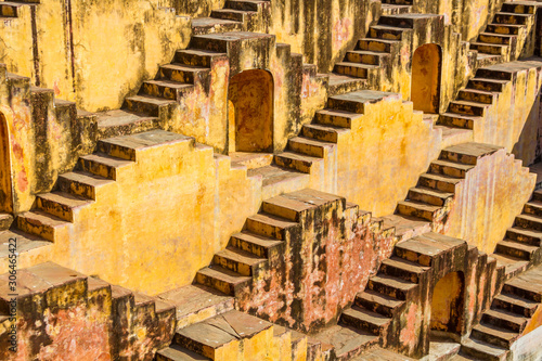 The Panna Meena stepwell near the Amber Palace in Rajasthan, India