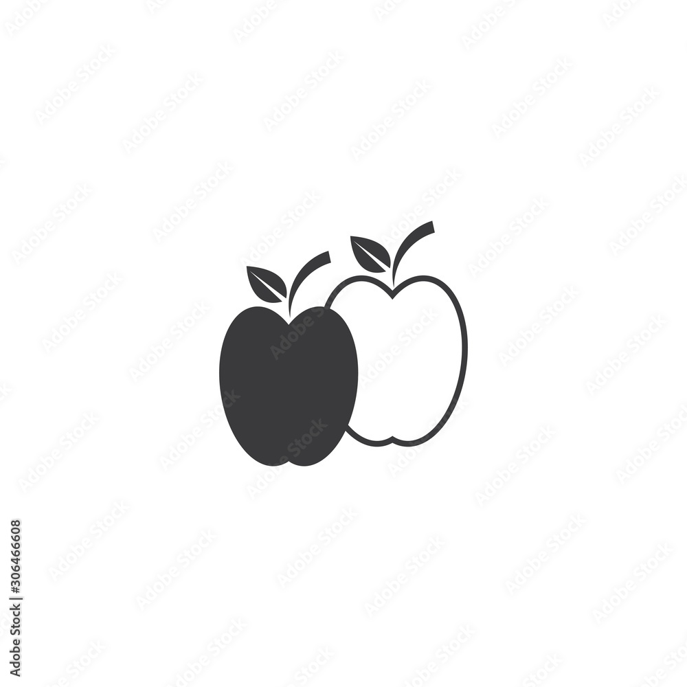 Apple logo vector illustration template Apple logo vector illustration template