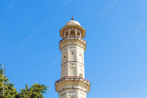 The famous Isar Lat  Victory Tower in Jaipur, India.