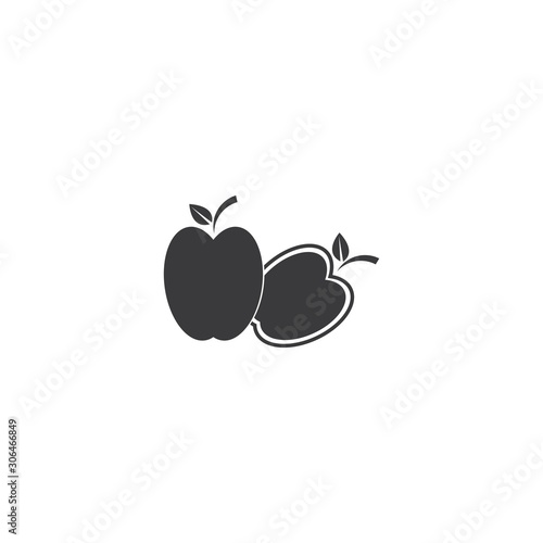 Apple logo vector illustration template