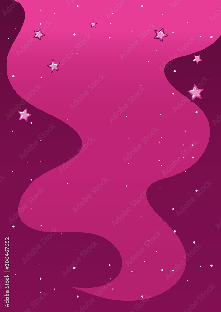 Pink background with many stars