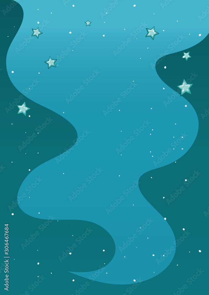 Background template with stars in blue Background template with stars in blue