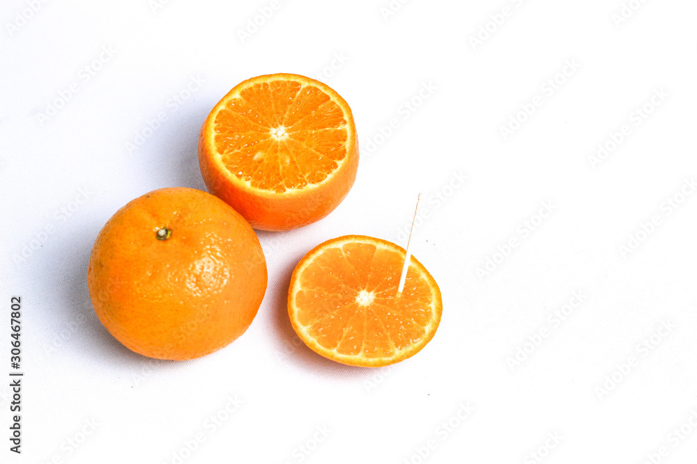 fresh florida orange isolated in white bacground fresh florida orange isolated in white bacground