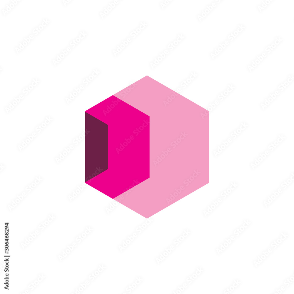 modern color hexagon logo design modern color hexagon logo design