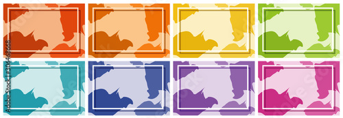 Background templates in many colors